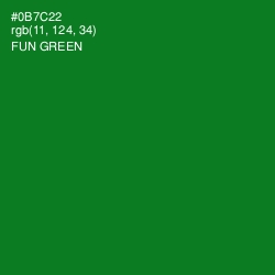 #0B7C22 - Fun Green Color Image